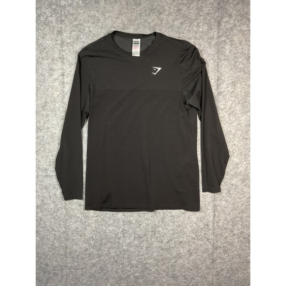 Gymshark Other - Gymshark Mens Black Long Sleeve Athletic Performance Training Top Size L